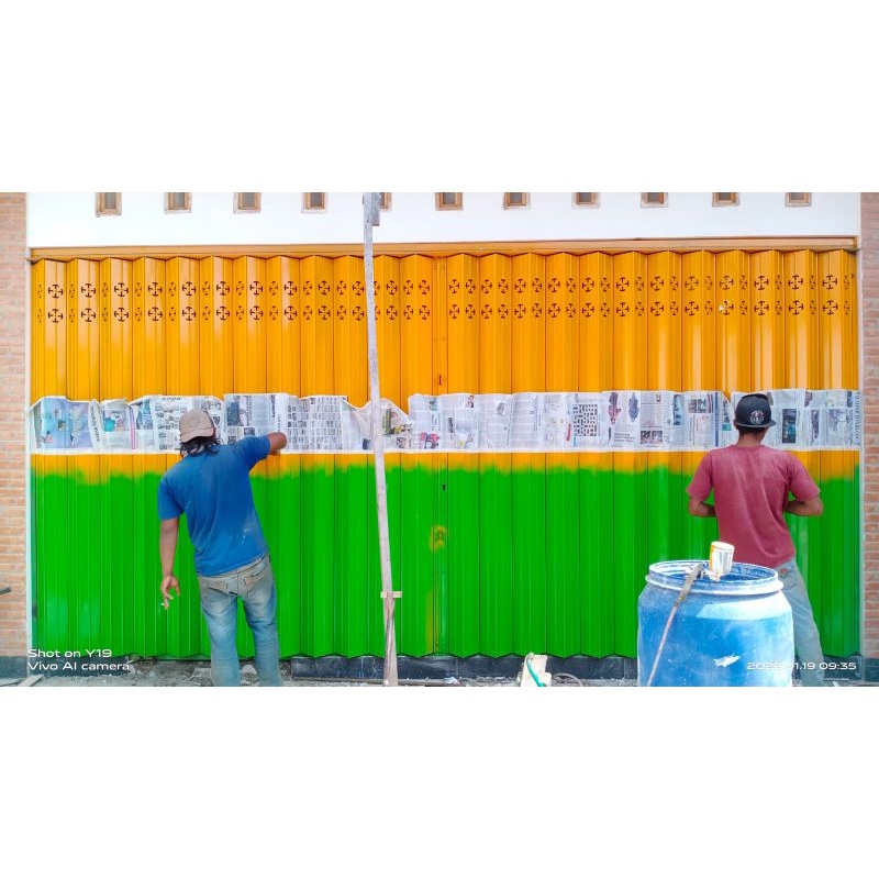 pintu besi harmonika, berkualitas