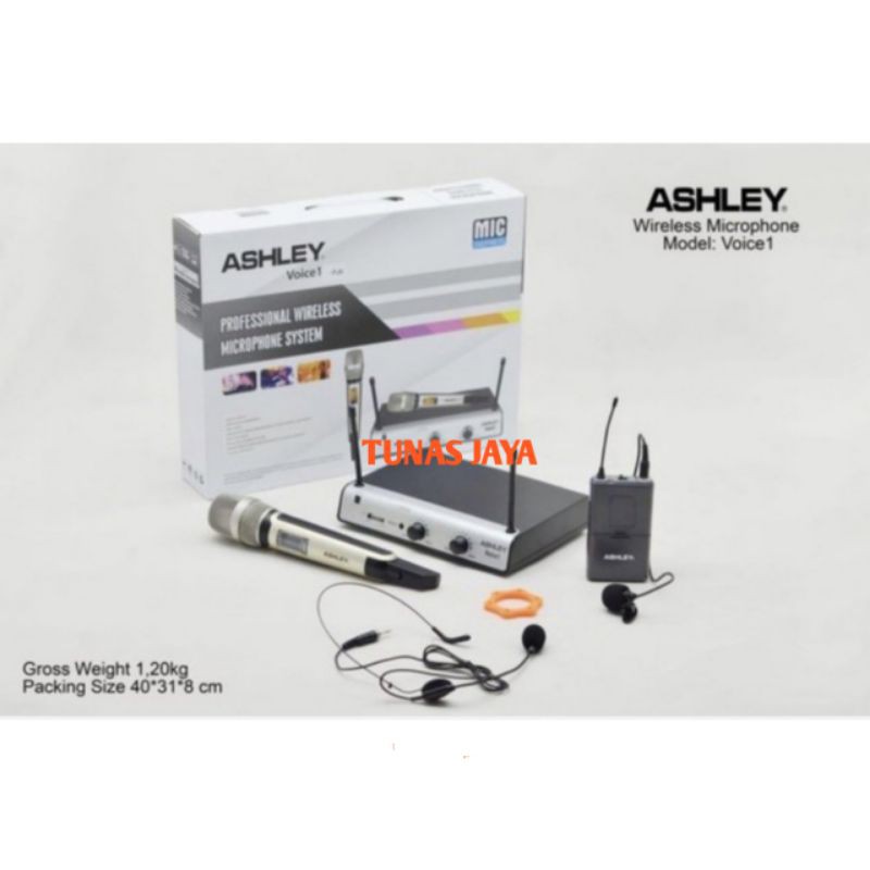 MIC WIRELESS ASHLEY VOICE1 PJH ASHLEY VOICE1 PEGANG JEPIT HEADSET ORIGINAL MIC ASHLEY VOICE 1 PJH