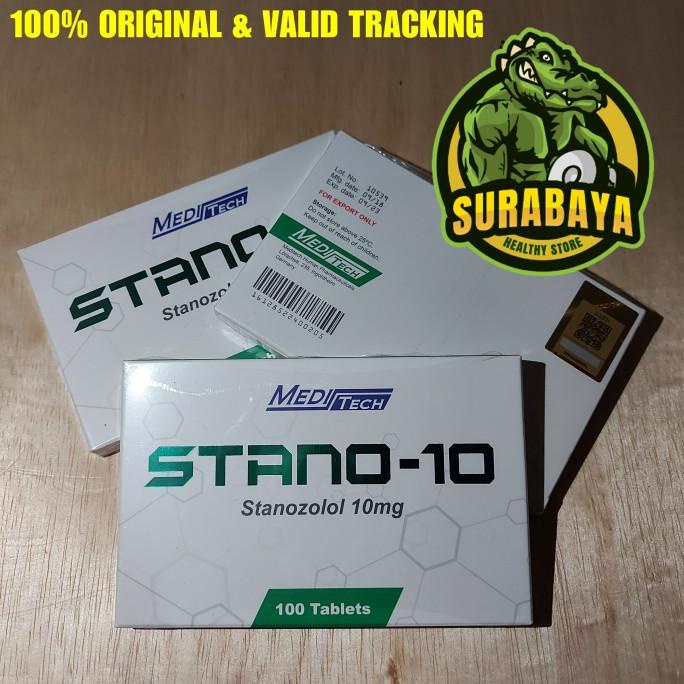 Stano Meditech 100 Tab X 10 Mg Stanozolol Suplemen Fitness Hormon Gym