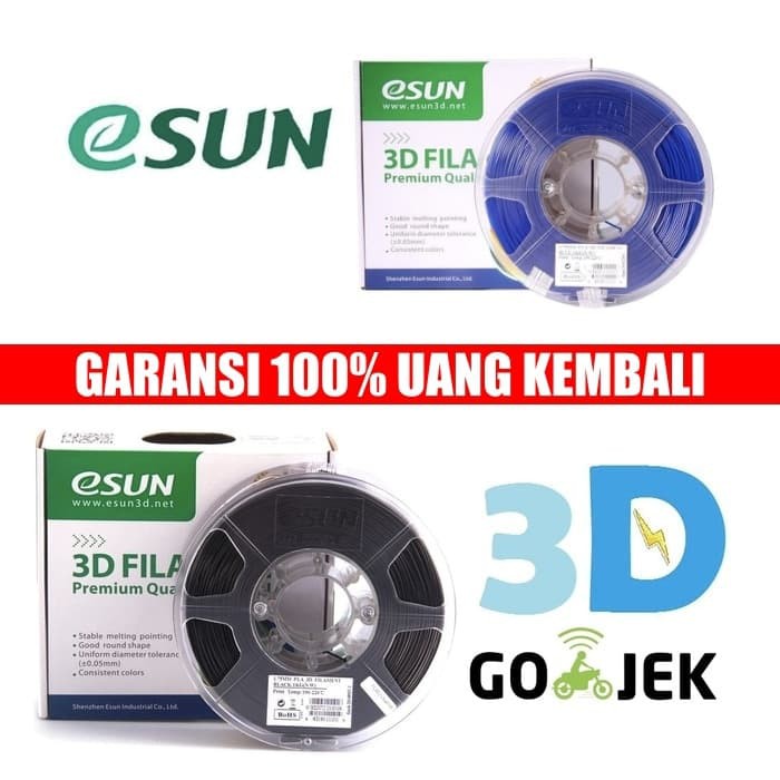 eSUN 3D Filament 500 Gram Optimized PLA+ ABS+ Filament 1.75 mm - Bahan ABS Plus
