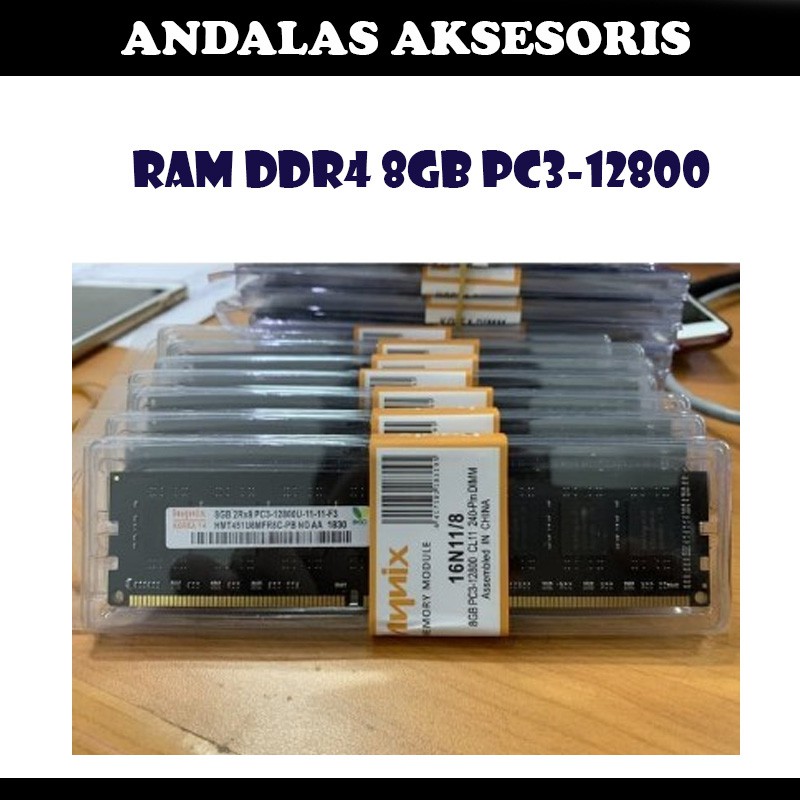 Memory PC DDR 3 8GB PC-12800 Hynix