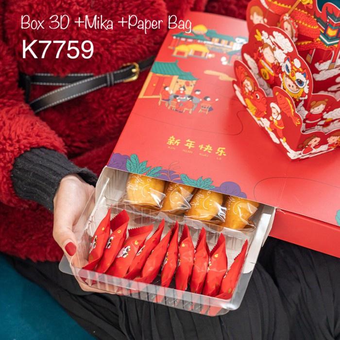 

3d Kotak Imlek K7759 Premium Dus/ Sincia Nastar/ Cookies/ Snack best seller
