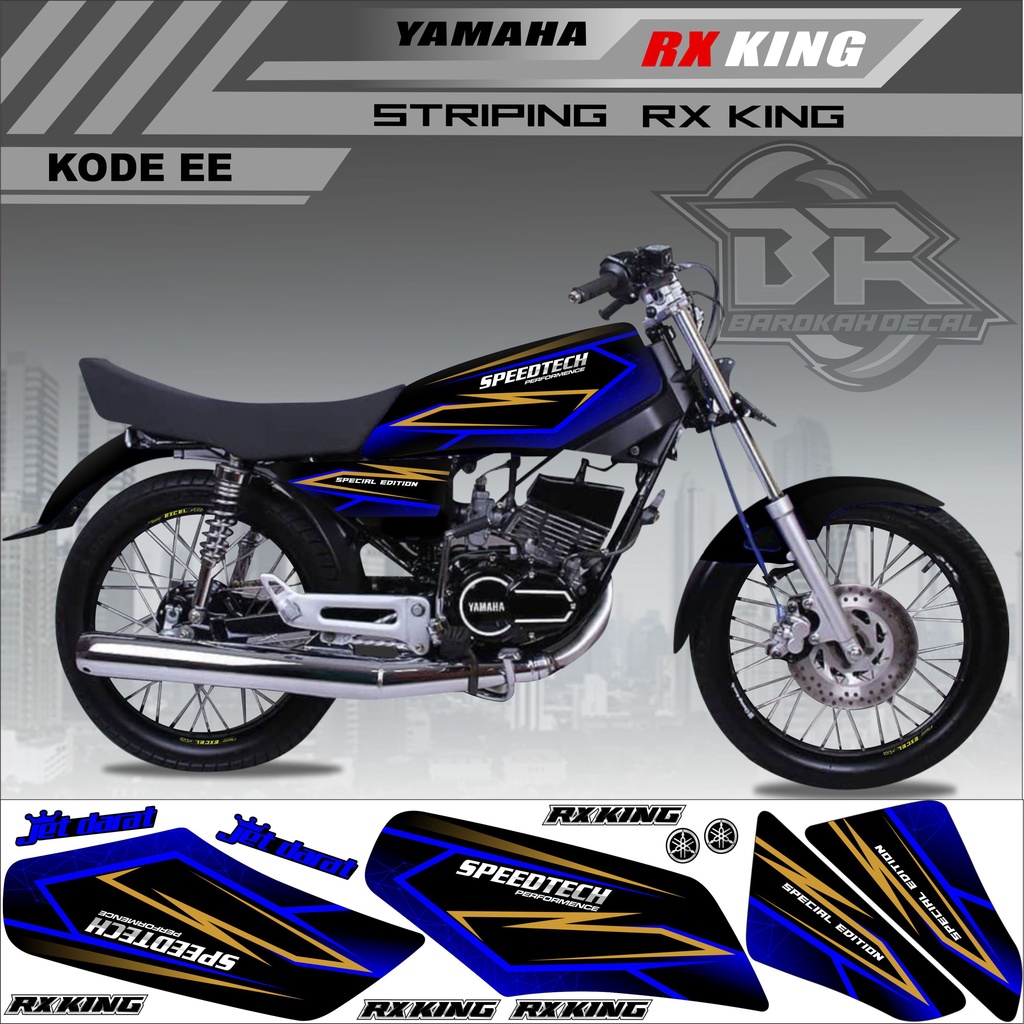 Sticker Rx King Variasi Stiker Lis Striping Rx King Kode EE