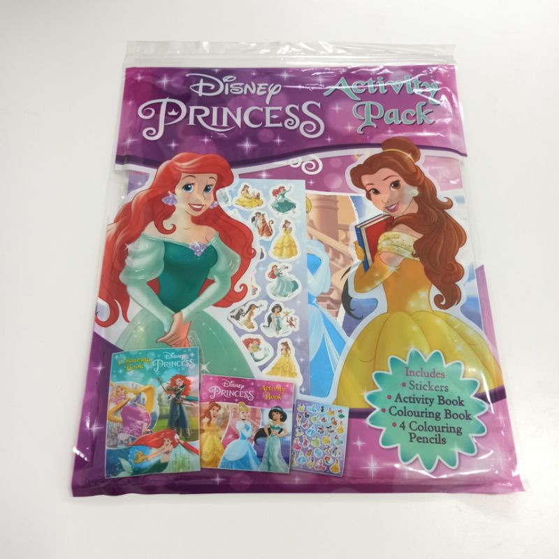 Disney Princess Activity Pack Buku aktivitas anak sticker drawing colouring activity book