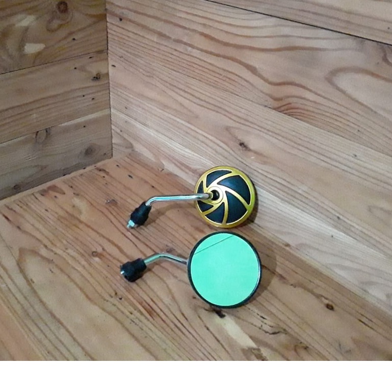 Spion bulat motif kipas / spion motor bulat mini