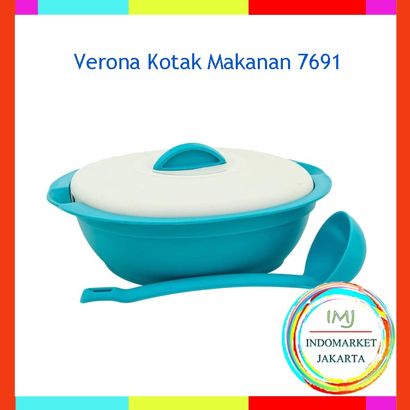 Green Leaf Wadah Saji Food Storage Verona Kotak Makanan Bulat 1.5 Liter GL7691 - IMJ