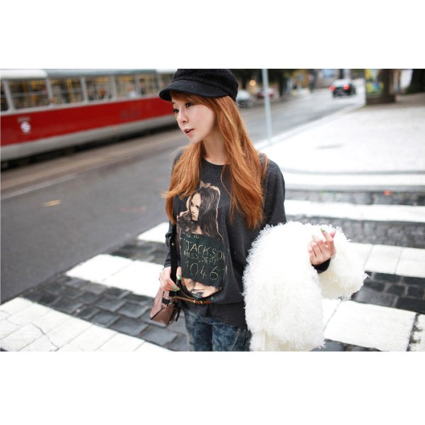 Long T-Shirt Korean Style 322233