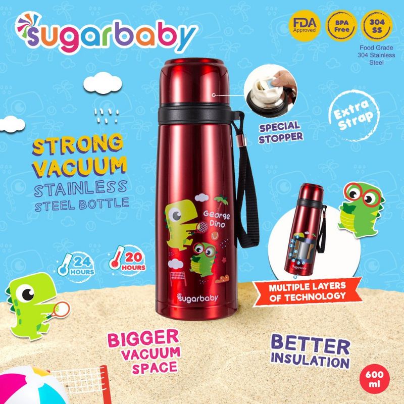 SUGAR BABY STRONG Vacuum Stainless Steel Bottle (600 ml) | Termos