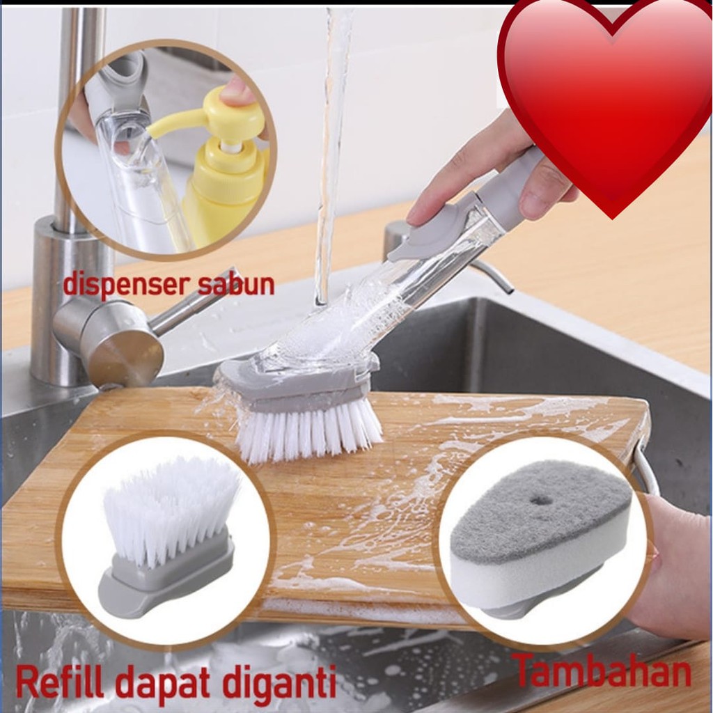 TONGSIK TONGKAT SIKAT PANCI  / ALAT CUCI PIRING PANCI BRUSH DAPUR