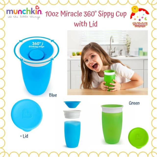 Munchkin Miracle® 360° Sippy Cup WITH LID- 10oz