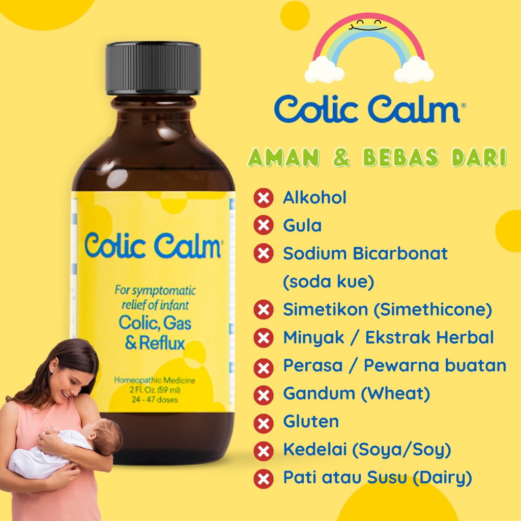 Colic Calm Gripe Water Baby Kids meredakan Kolik Refluk (GERD) Kembung Sembelit  dengan Efektif-1