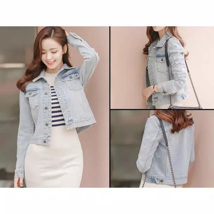 Jaket Jeans Zara Basic Tebal