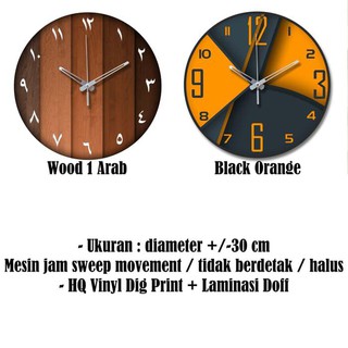 Jam Dinding  Kayu  Unik Artistik Natural Wood 1 Kode 1245 