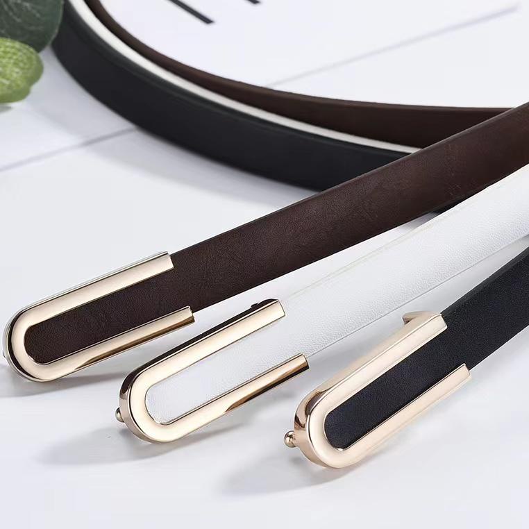 G8H3 Ikat Pinggang Wanita Ban Kecil Bahan PU Korean Belt Daily Fashion - Sabuk Wanita Kecil ZYE