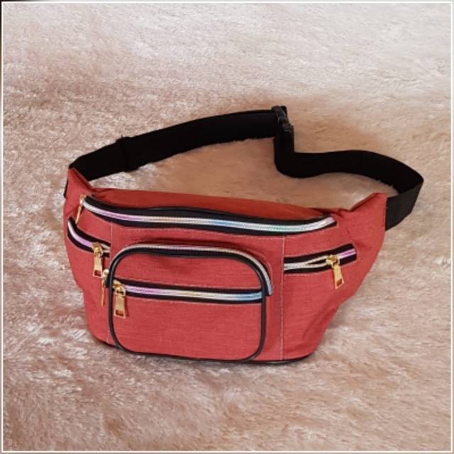 Durable Fanny pack tas Tas Pinggang Wanita Tahan Air Paket Fanny Tas Dada Modis Tas Selempang Olahraga Luar Ruangan Tas Sabuk Pria Travel Kasual Tas Pinggang Hip