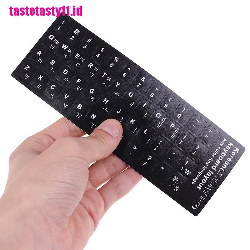 1 Pc Stiker Pelindung Keyboard Motif Print Gaya Korea