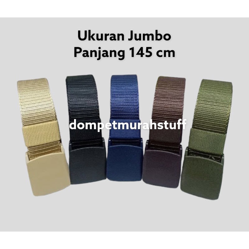 COD IKAT PINGGANG PRIA BAHAN KATUN KANVAS UKURAN JUMBO