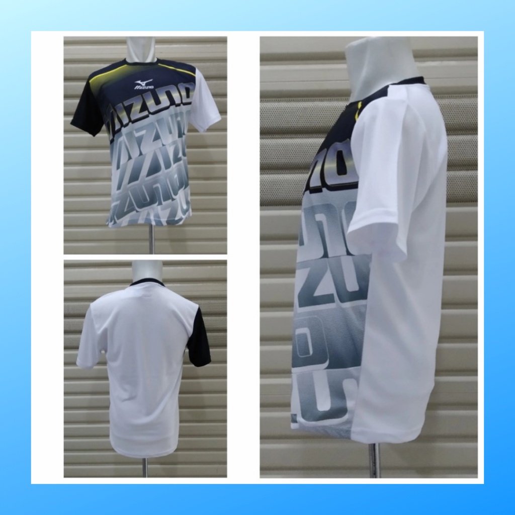 jersey volly pria kaos voli baju bola atasan wanita dewasa t-shirt outfit seragam jarsey kostum olahraga print custom pakaian apparel sport jersy volley ball casual jersi suit MZ124 putih