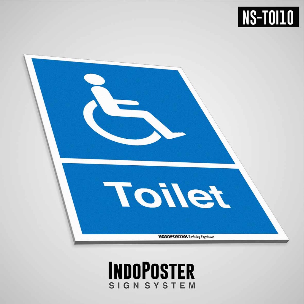 

Safety Sign Rambu K3 Kantor Fasilitas Umum Pelat PVC Toilet Untuk Disabilitas Kursi Roda