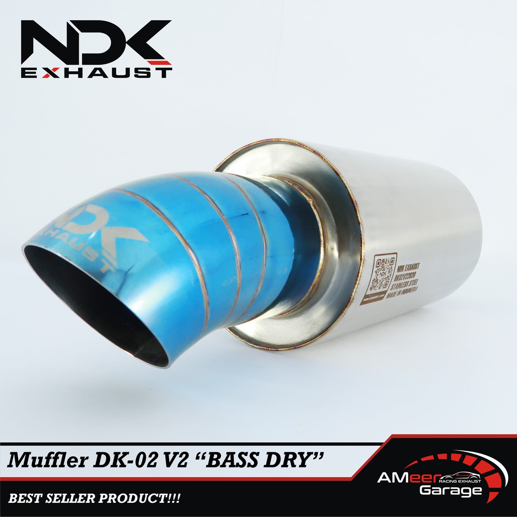 Knalpot Mobil Racing NDK Exhaust DK-02 V2 Inlet 2,5 inch