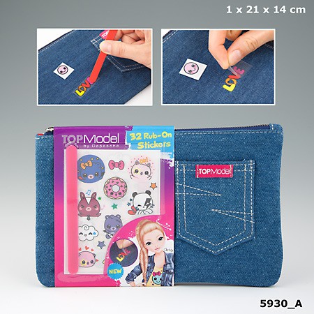 

TOPModel TM 5930 MANGAModel purse with rub-on-stickers