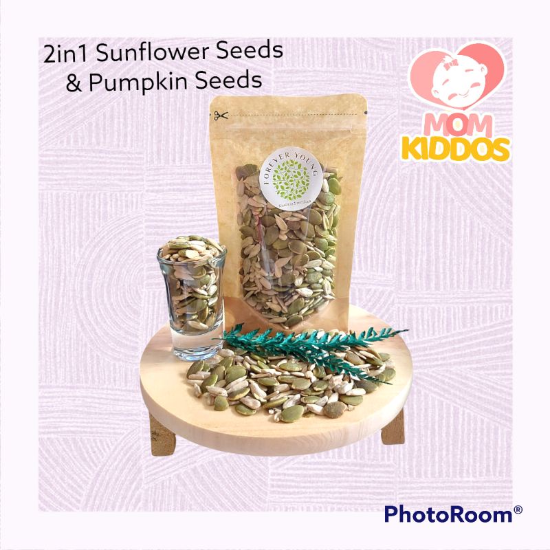 

ROASTED MIXED SEEDS 2IN1 SUNFLOWER SEEDS + PUMPKIN SEEDS ORIGINAL PREMIUM QUALITY / MIXED SEED 2IN1 CAMPURAN BIJI BUNGA MATAHARI + BIJI LABU PANGGANG MATANG RASA ORIGINAL KUALITAS PREMIUM