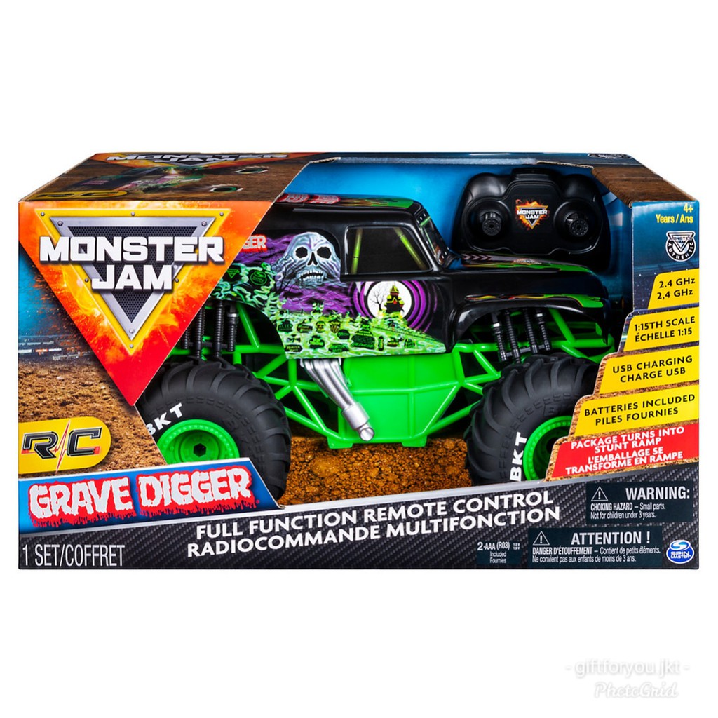 J MJ Grave Digger Remote Control Truck 