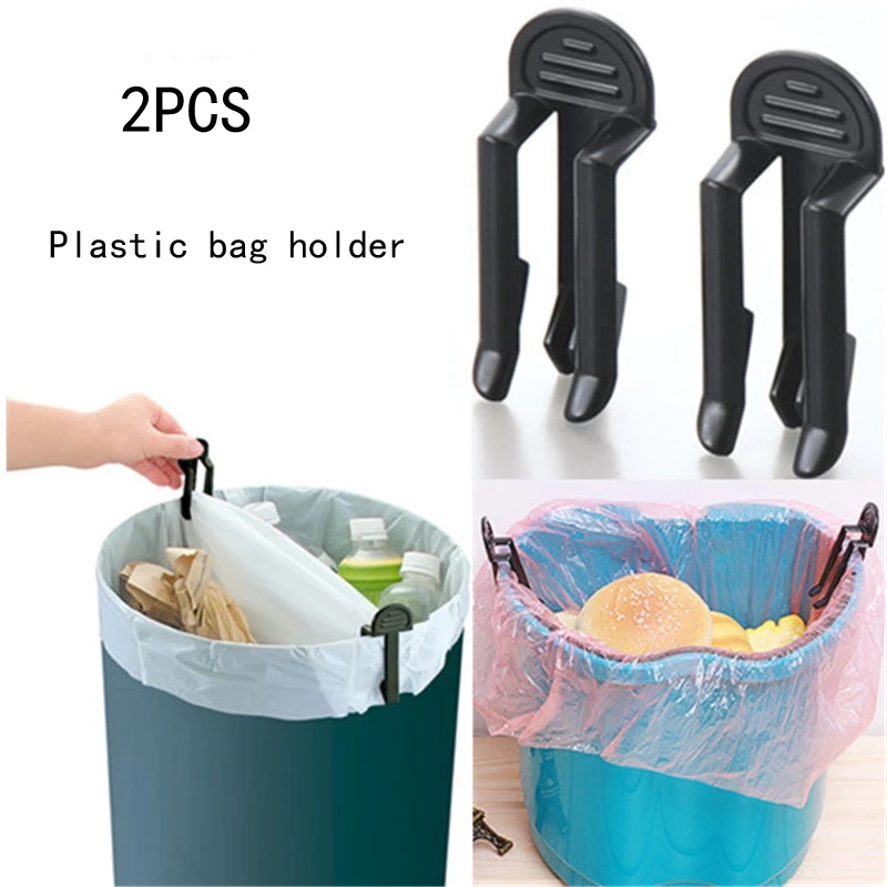 2Pcs / set Klip Holder Kantong Sampah Anti slip