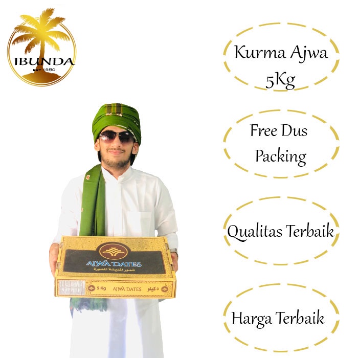 

Kurma Ajwa Premium 5kilogram
