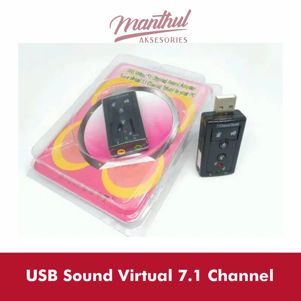 USB Soundcard 7.1 USB Virtual 7.1 Channel Sound Adapter