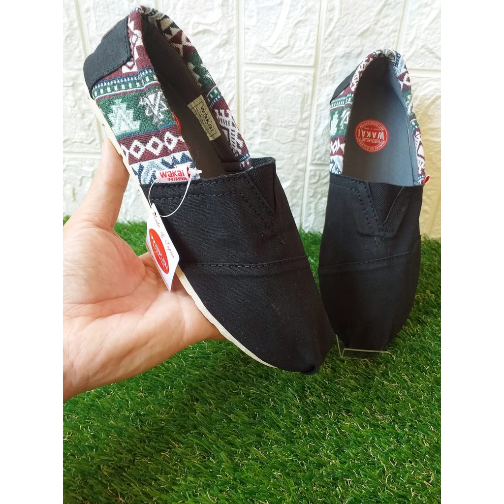  Sepatu  wakai motif rajut  PREMIUM grade ori Pria Wanita  