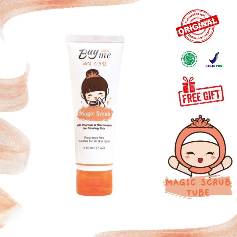 BUYME MAGIC SCRUB TUBE FREE GIFT || MASKER WAJAH || MASKER BADAN || MASKER VIRAL TIKTOK