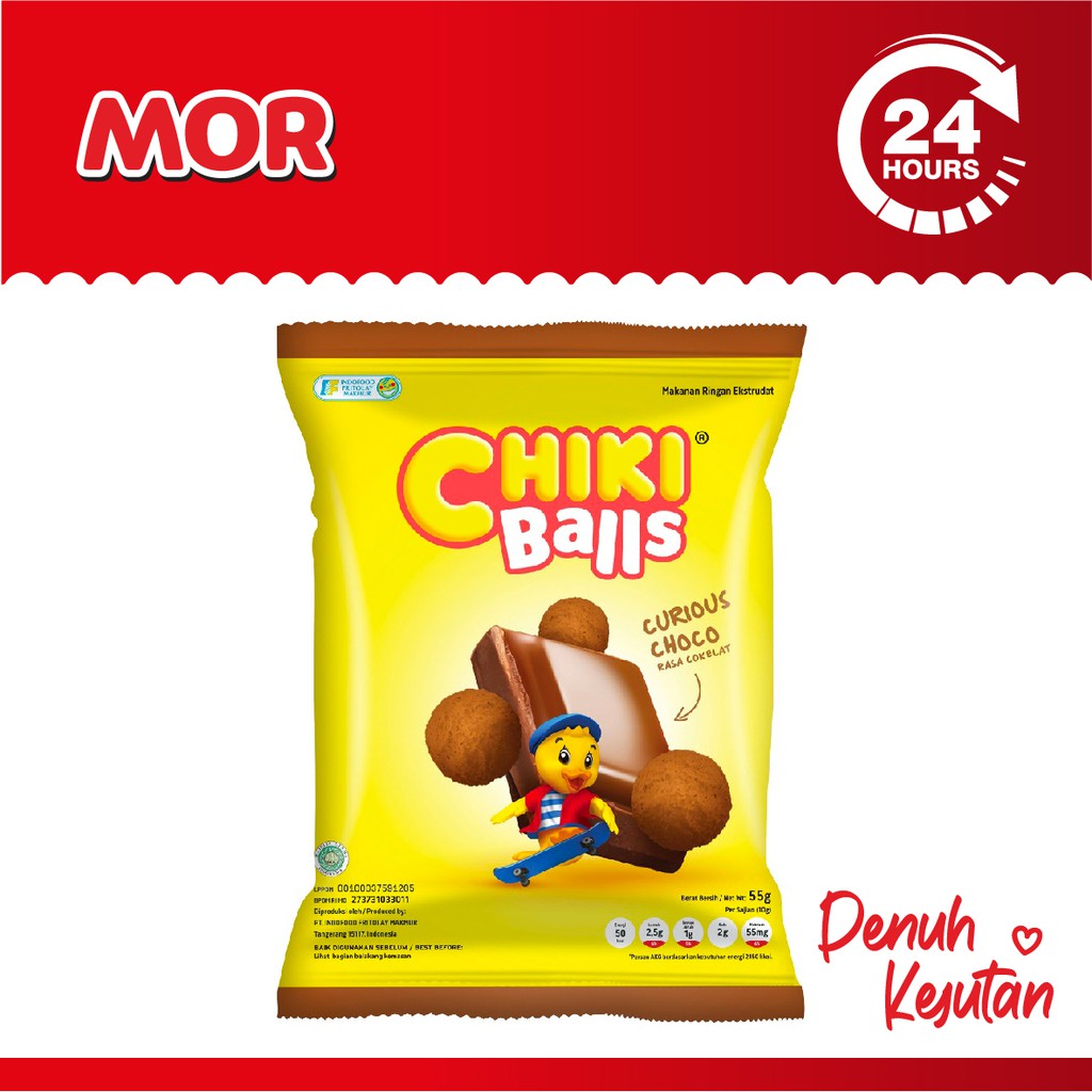 

CHIKI BALLS Curious Choco Rasa Cokelat 55 gr