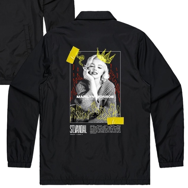 Public - Marlyn Monroe Coach Jaket - Jaket Parasut Pria dan Wanita