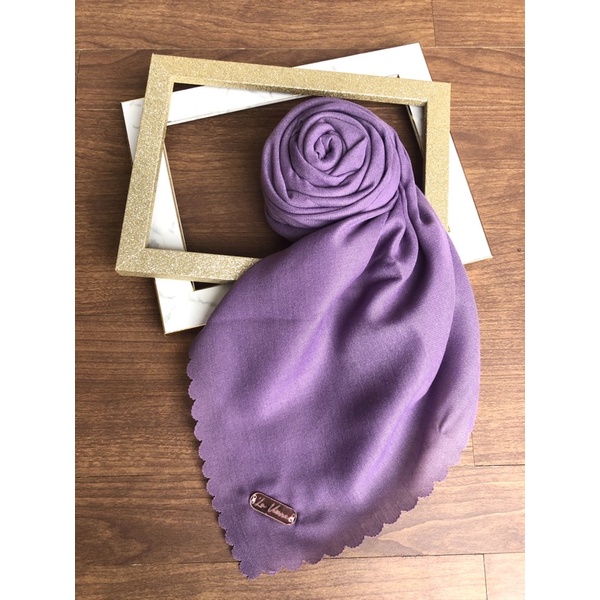 Part 1 Voal Arabian Jilbab Polos Sahara Hijab Segiempat-Violet