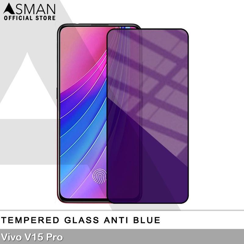 Tempered Glass Blue Light Full Lem VIVO V15 Pro Anti Radiasi Screen Protector