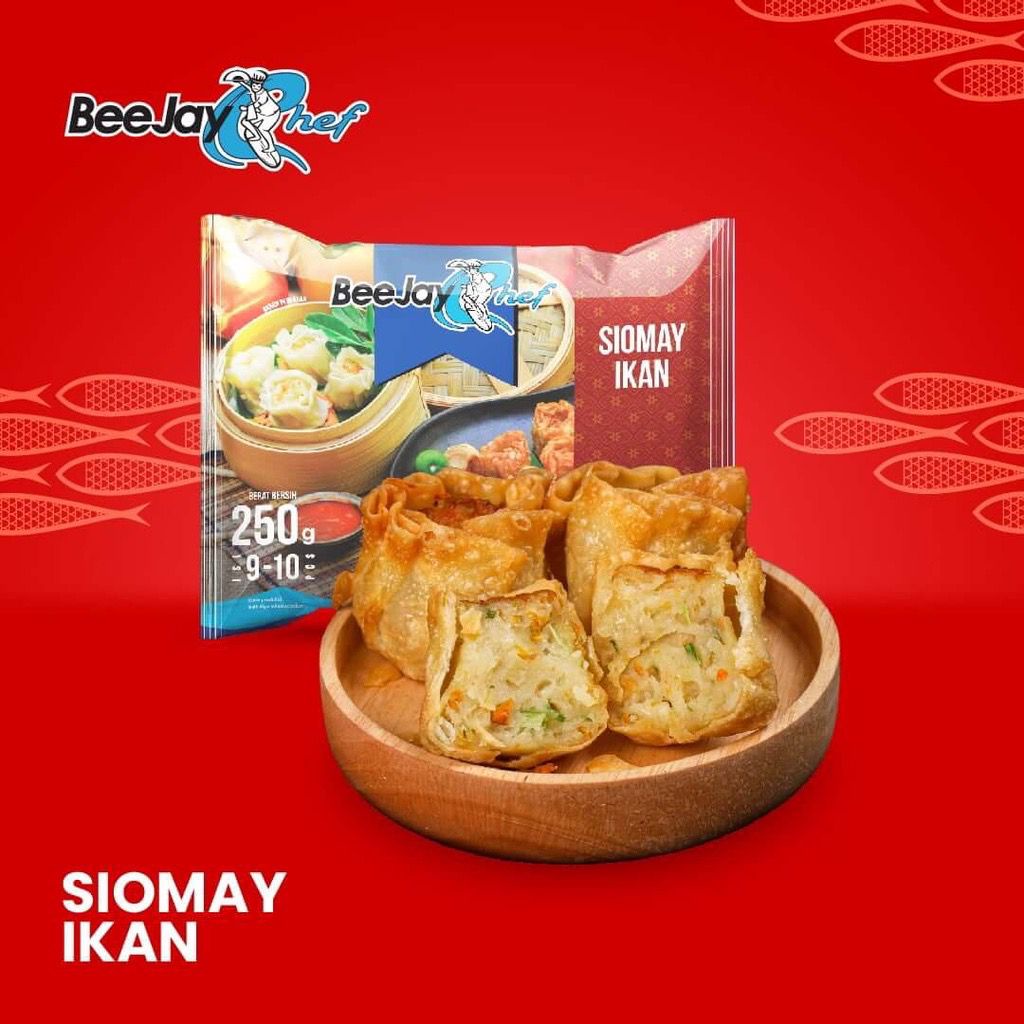 

BEEJAY 500 GR - Siomay / Gyoza / Otak-Otak / Money Bag Ikan Lumpia Ikan Udang - FROZEN FOOD / MAKANAN INSTANT BEKU OLAHAN