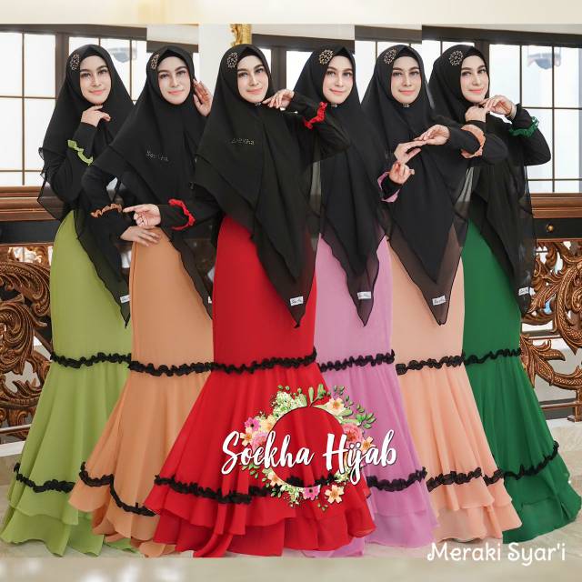 Gamis syari Meraki syari bu soekha hijab