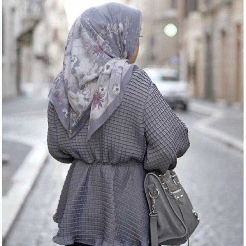 Preloved Buttonscarves Fiore Grey