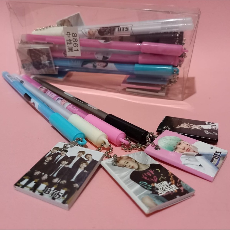 Bolpen Gel Pulpen Pena Notes BTS KPOP - BT21 Note Pen