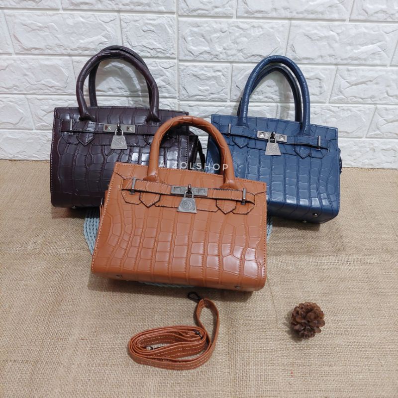 Tas wanita murah CROCO LOCK tas selempang murah / tas tenteng