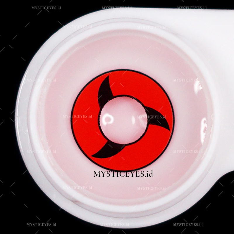 [✅COD] MYSTICEYES SOFTLENS COSPLAY CRAZY LENS SHARINGAN 14.5MM (NORMAL)