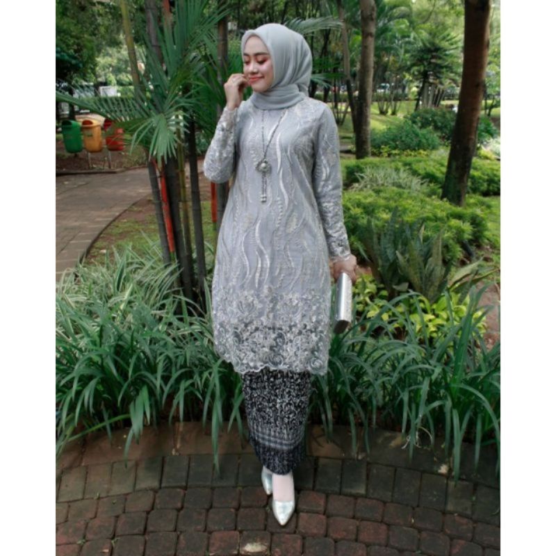 TUNIK KEBAYA MODERN - ATASAN TUNIK TILE - KEBAYA BROKAT - KEBAYA KONDANGAN - KEBAYA MEWAH