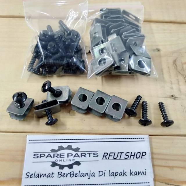 Klip body 25 pcs baut body 25 pcs all motor Honda Beat Beat Fi Scoopy Fi Vario 110 Fi 125 150 Fi Spa