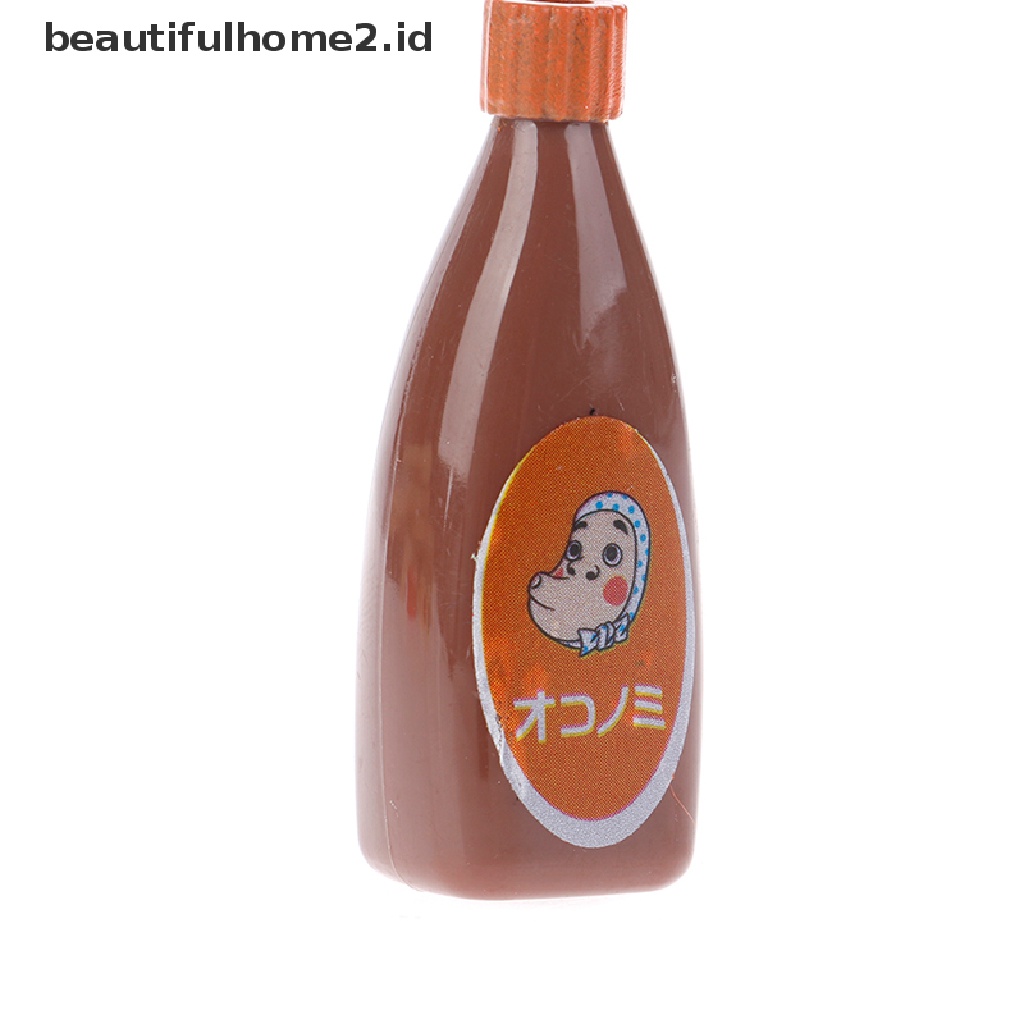 [beautifulhome2.id] 1:12 Dollhouse Miniature Food Mini Chocolate Sauce ketchup Jam Dolls Kitchen Toy ID