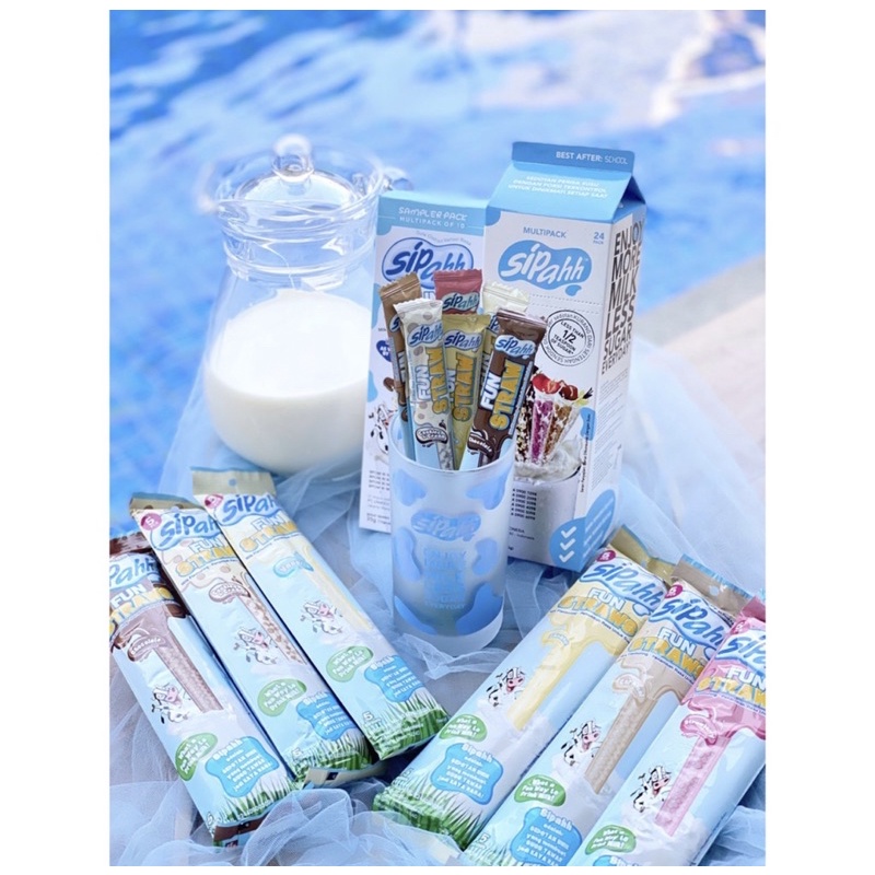 

Sipahh Fun Straw Pack 5's ( pilih rasa CHOCOLATE , STRAWBERRY , COOKIES N CREAM )