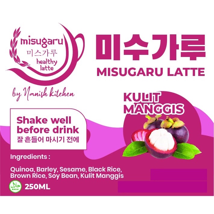 Misugaru Kulit Manggis Latte