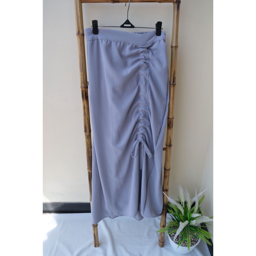 JOSEP SERUT ROK CRINCLE WANITA-SILVER