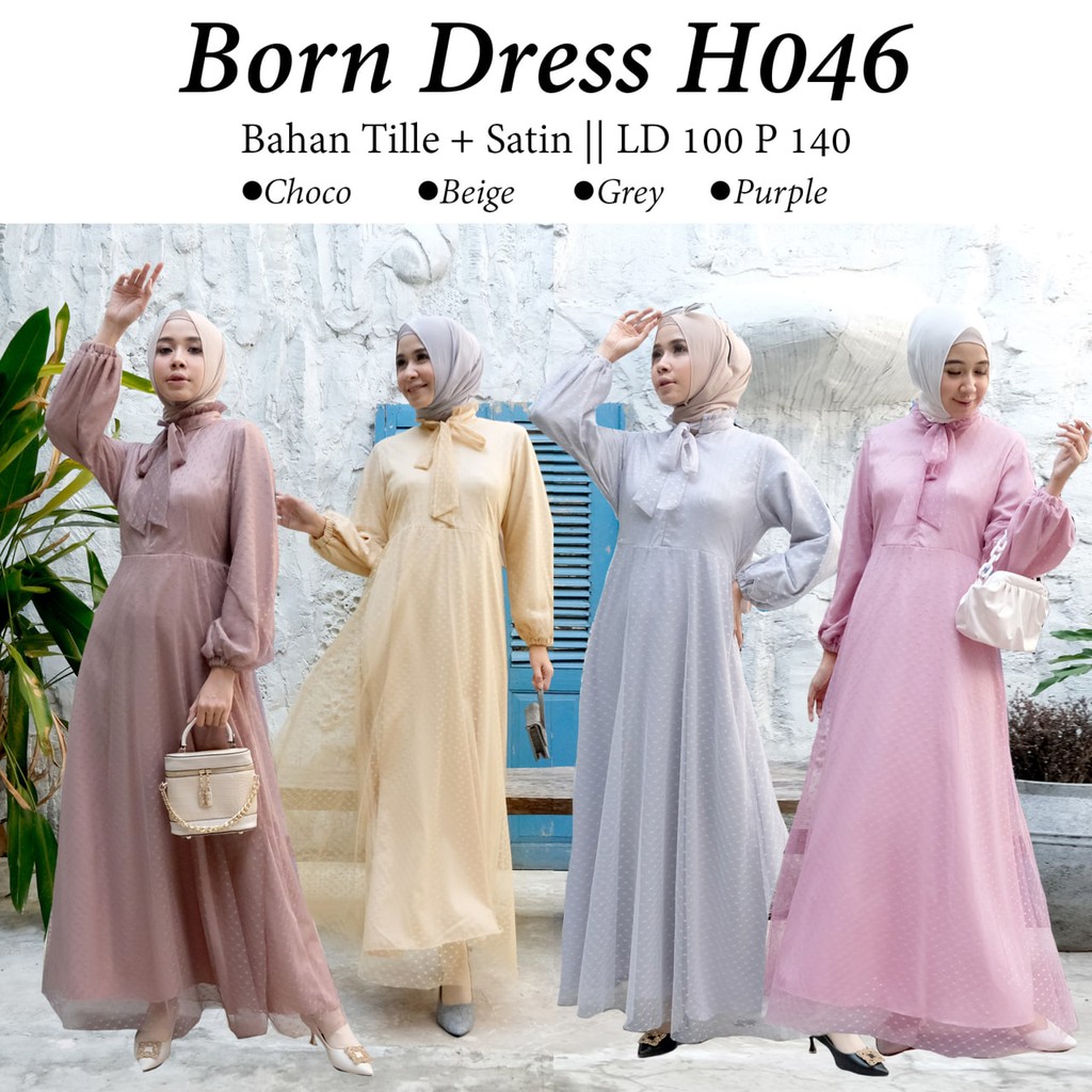 BORN DRESS / DRESS PESTA / DRESS KONDANGAN / BUSUI FRIENDLY