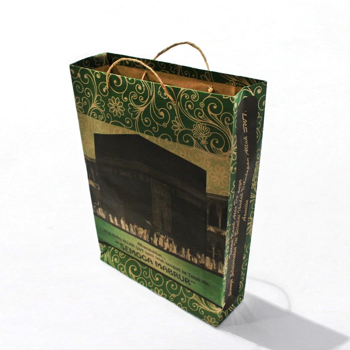 

Tas Kertas Sablon Souvenir Haji 1 Kodi Kecil - Oleh oleh Haji Umroh